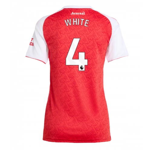 Billige Fotballdrakt Arsenal Ben White #4 Replika Hjemmedrakt Dame 2025-26 Kortermet Billige Fotballdrakt Arsenal Ben White #4 Replika Hjemmedrakt Dame 2025-26 Kortermet